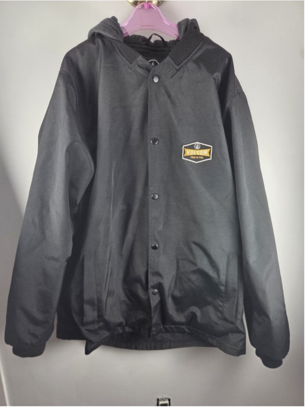 Volcom Winter Jacket Black Size XXL Water Resistant Pre-Owned